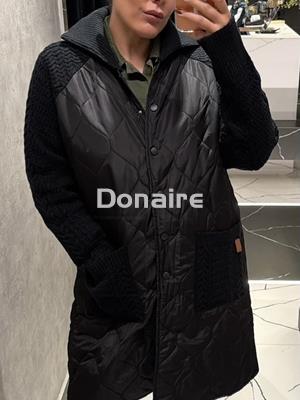 Abrigo combinado acolchado y punto NKN - Imagen 2