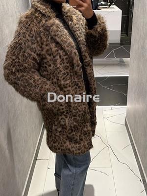 Abrigo pelo animal print Goa Goa - Imagen 2