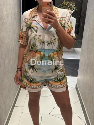 Blusa manga corta print tropical Lez a Lez - Imagen 2
