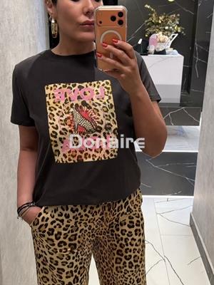 Camiseta lavado desgastado Love Lola animal print Lola Casademunt - Imagen 2