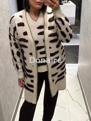 Cardigan beige manchas marrones WNT - Imagen 2