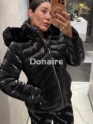 Cazadora corta entallada tejido brillante Phard - Imagen 2