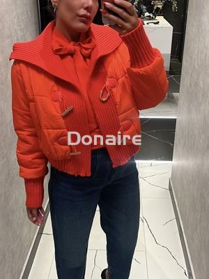 Cazadora corta rojo coral Koralline - Imagen 2