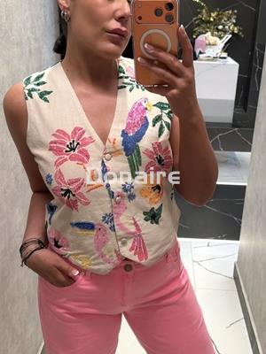 Chaleco bordado Lola Casademunt - Imagen 2