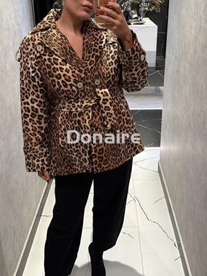 Chaqueta tipo trench animal print Lola Casademunt - Imagen 2