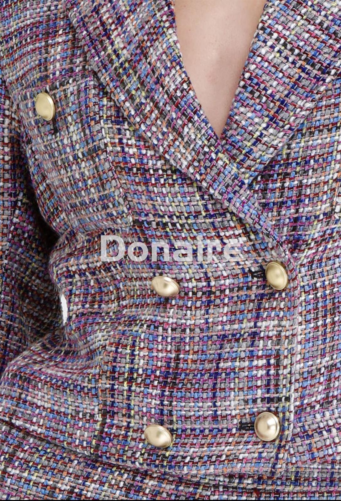 Chaqueta tweed multicolor corta - Imagen 9