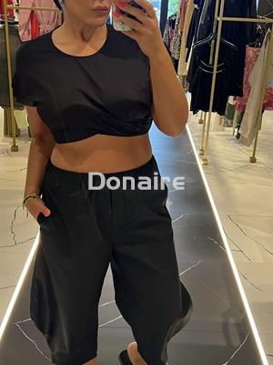 Crop top negro Dixie - Imagen 2