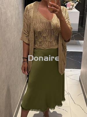 Falda verde estilo lencera Goa Goa - Imagen 2