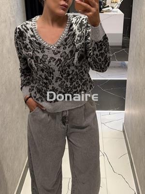 Jersey aninal print gris Koralline - Imagen 2