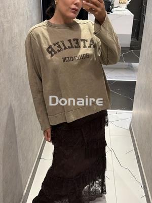 Maxi sudadera kaki Dixie - Imagen 2