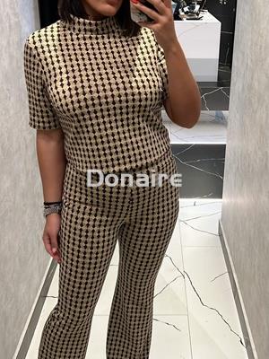 Pantalón acampanado jacquard Goa Goa - Imagen 2