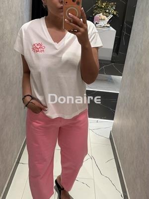 Pantalón carrot rosa flúor Lola Casademunt - Imagen 2