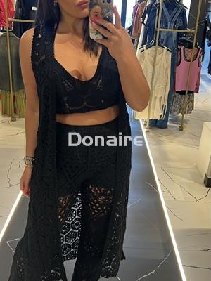 Pantalón crochet negro Koralline - Imagen 2