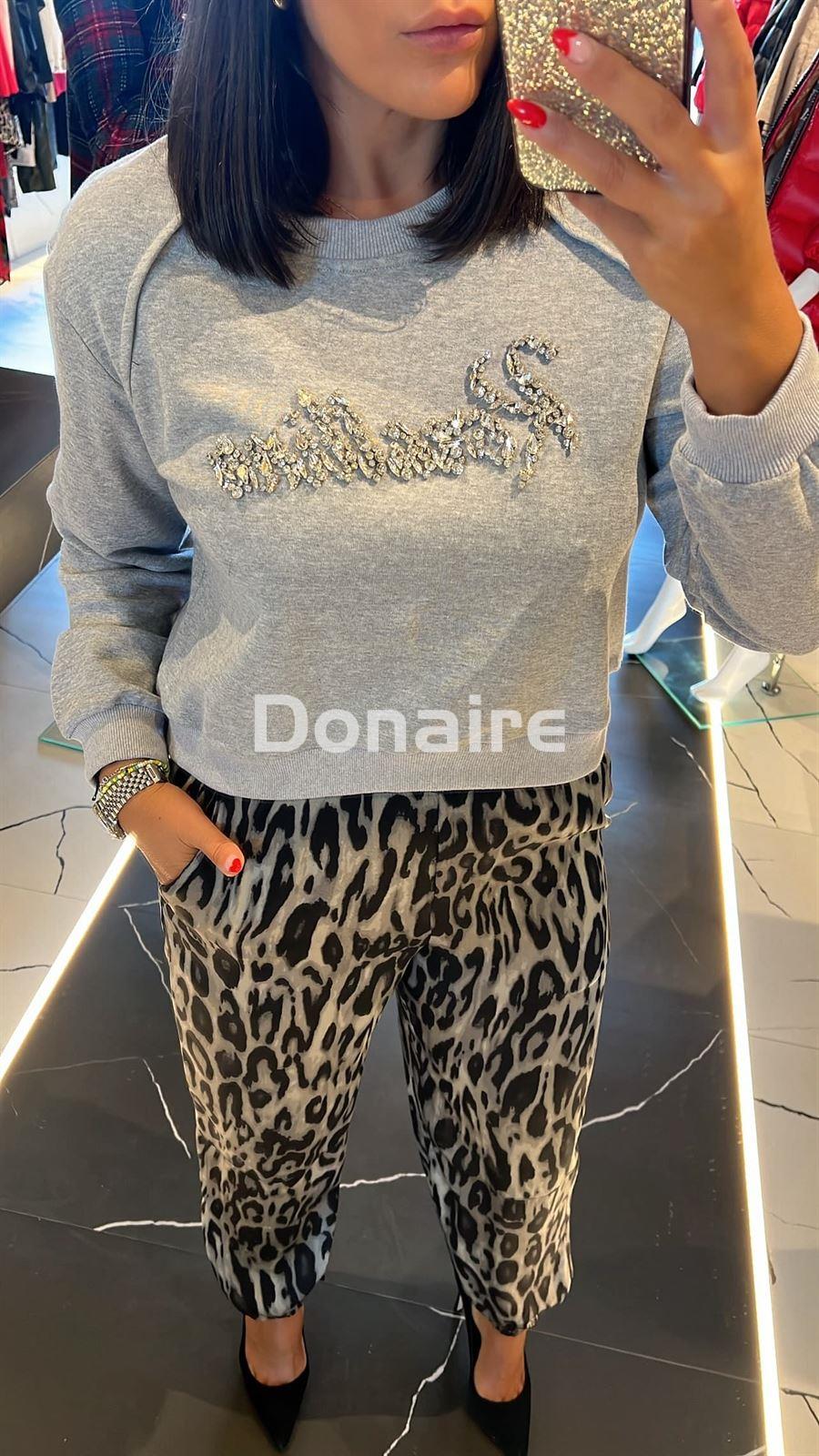 Pantalón estilo jogging animal print Koralline - Imagen 2