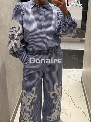 Pantalón estilo pijama rayas BSB - Imagen 2