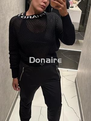 Pantalón negro tejido técnico Phard - Imagen 2