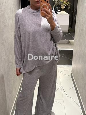 Pantalón punto gris fluído Lolita - Imagen 2