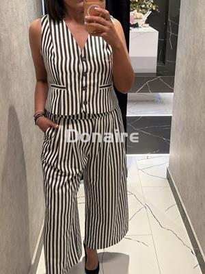 Pantalón rayas estilo culotte Lola Casademunt - Imagen 2