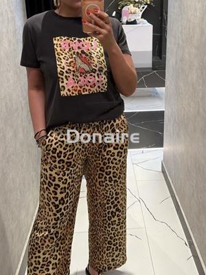 Pantalón satinado animal print Lola Casademunt - Imagen 2