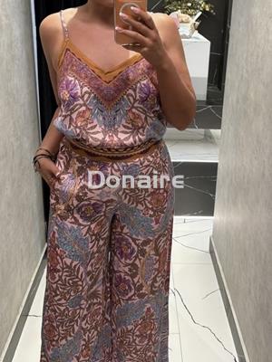 Pantalón satinado print floral NKN - Imagen 2