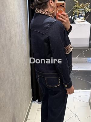 Pantalón vaquero estilo culotte detalles animal print Lola Casademunt - Imagen 2