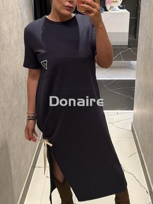 Vestido algodón azul marino DIXIE - Imagen 2