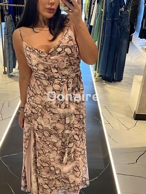 Vestido largo gasa print serpiente Phard - Imagen 2