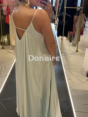 Vestido lencero aguamarina Dixie - Imagen 2