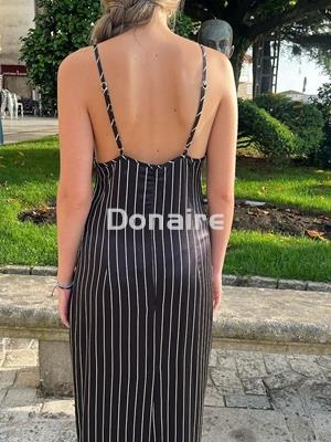 Vestido lencero raya diplomática Open - Imagen 2